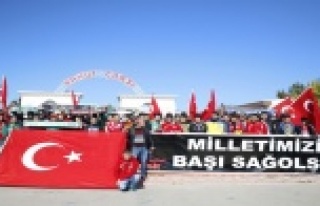 AÜ taraftar gruplarından terör protestosu