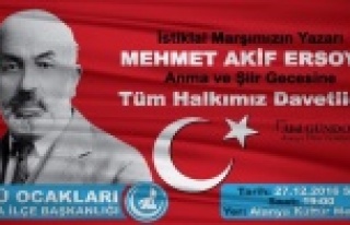 Mehmet Akif Ersoy'u anacağız