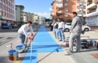 Prestij caddesi'nde sıcak asfalta başlandı