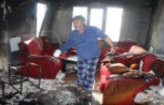 Su sebili evi yaktı