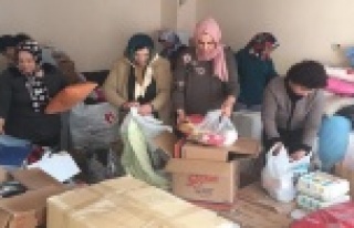 AKP'li kadınlardan Halep'e yardım