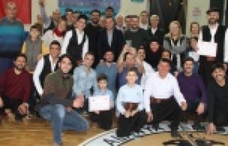 Alanya ve Ege Zeybekçilerine sertifika