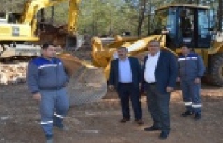 Kemer Beycik  yolu yenileniyor