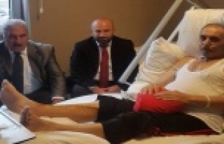 Yiğit'ten üyesine geçmiş olsun ziyareti