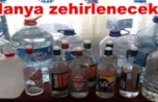 102 litrelik sahte içki baskını
