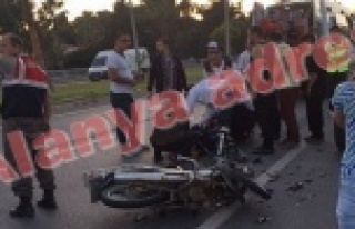 Alanya'da feci motosiklet kazası