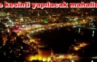 Alanya Dikkat! Elektrik kesintisi var