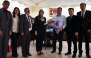 Başkan Yücel'e teşekküre geldiler