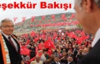 Baykal'dan Takavut'a miting teşekkürü