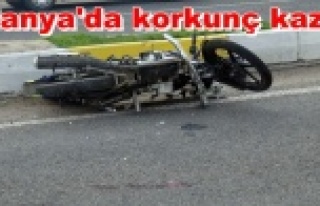Traktörle motosiklete çarpıp kaçtı