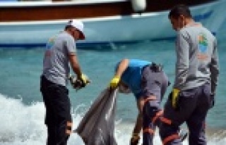 Adrasan sahili yaz sezonuna hazır