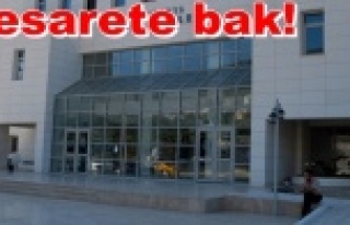 Alanya Adliyesi girişinde şok olay