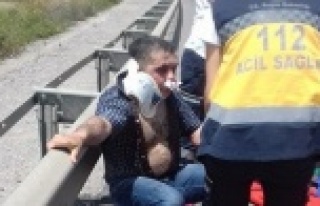 Kamyona arkadan çarptı: 1 yaralı var