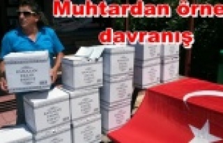 'Robin Hood' muhtar iş başında