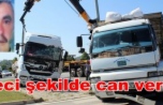 Tır ile kamyon birbirine girdi: 1 ölü var