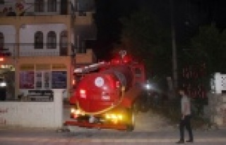 Komşuda yangın paniği