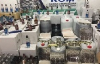 Sahte içki imalatına baskın