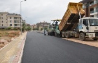 Belediyeden hastane yoluna sıcak asfalt