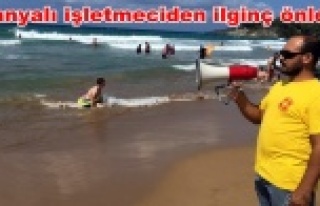 Boğulmalara karşı megafonlu uyarı