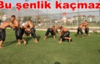 Pehlivanlar Gökbel öncesi antreman yaptı