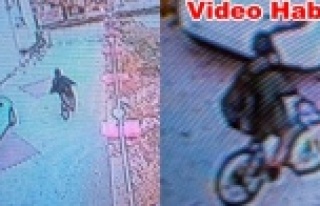 Alanya'daki bisiklet hırsızı kameralara yakalandı