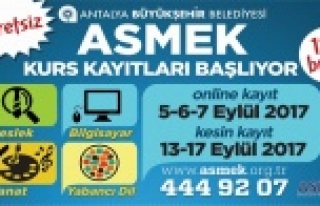 ASMEK yeni dönem kayıtları başladı