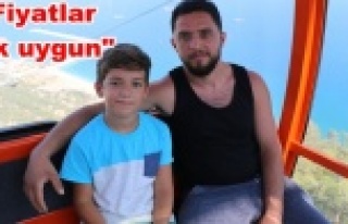 Teleferikte bayram yoğunluğu