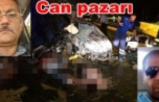 Ticari taksi kaza yaptı: 4 ölü var