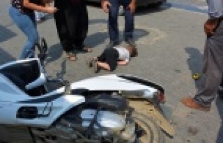 Yola fırlayan çocuğa motosiklet çarptı