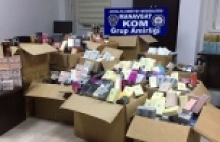 Bin 552 adet gümrük kaçağı parfüm ele geçirildi