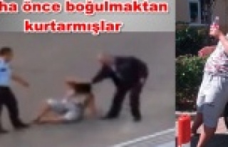 Sokak ortasında kadın döven polis tutuklandı