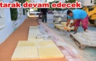 Alanya Belediyesi'ndan kaldırım atağı