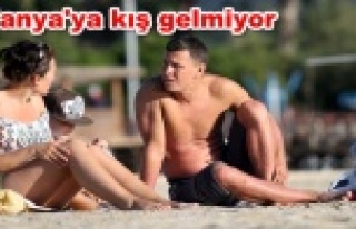 Alanya'da kış mevsiminde 21 derecelik deniz...