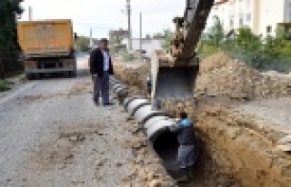 Demirtaş’a 1 kilometre yağmursuyu hattı