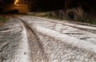 Hortumun ardından bu kez dolu vurdu