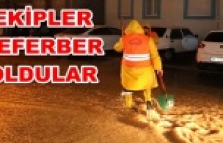 Komşuda şiddetli yağış hayatı felç etti