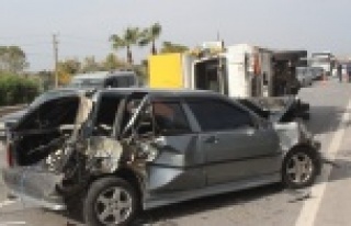 Komşuda trafik kazası: 1 yaralı var