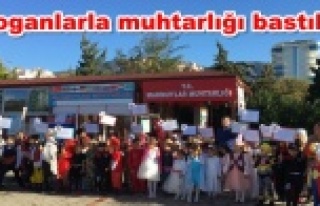 Mahmutlar'da çocuklar yürüyüş yaptı