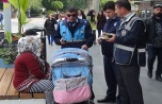 Zabıta ve polisten dilenci operasyonu