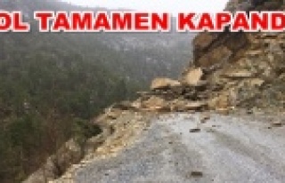 Alanya Taşatan'da heyelan!