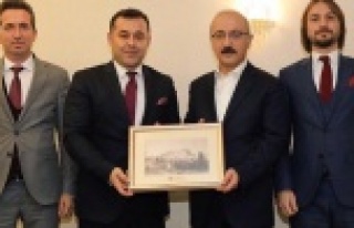 Başkan Yücel'den Bakan Elvan'a ziyaret