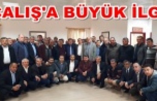 Çalış kamyoncularla buluştu