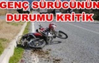 Alanya'da motosiklet kazası! 1 ağır yaralı...