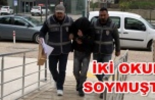 Alanya'daki okul hırsızı tutuklandı