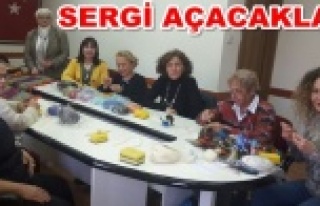 CHP'li kadınlar keçe çalıştılar