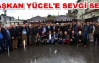 Sanayi esnafından Başkan Yücel'e hizmet teşekkürü