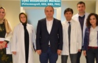 Yeni hastaneye hem ziyaret hem denetim