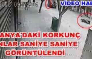 Alanya'da feci motosiklet kazası! Metrelerce...