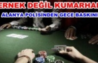 Alanya’da kumar baskını