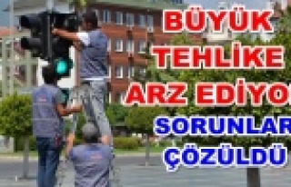 Arızalı trafik ışıklarına anında bakım